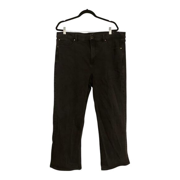 Ann Taylor Denim - Ann Taylor Straight High Rise Jeans 16 Black